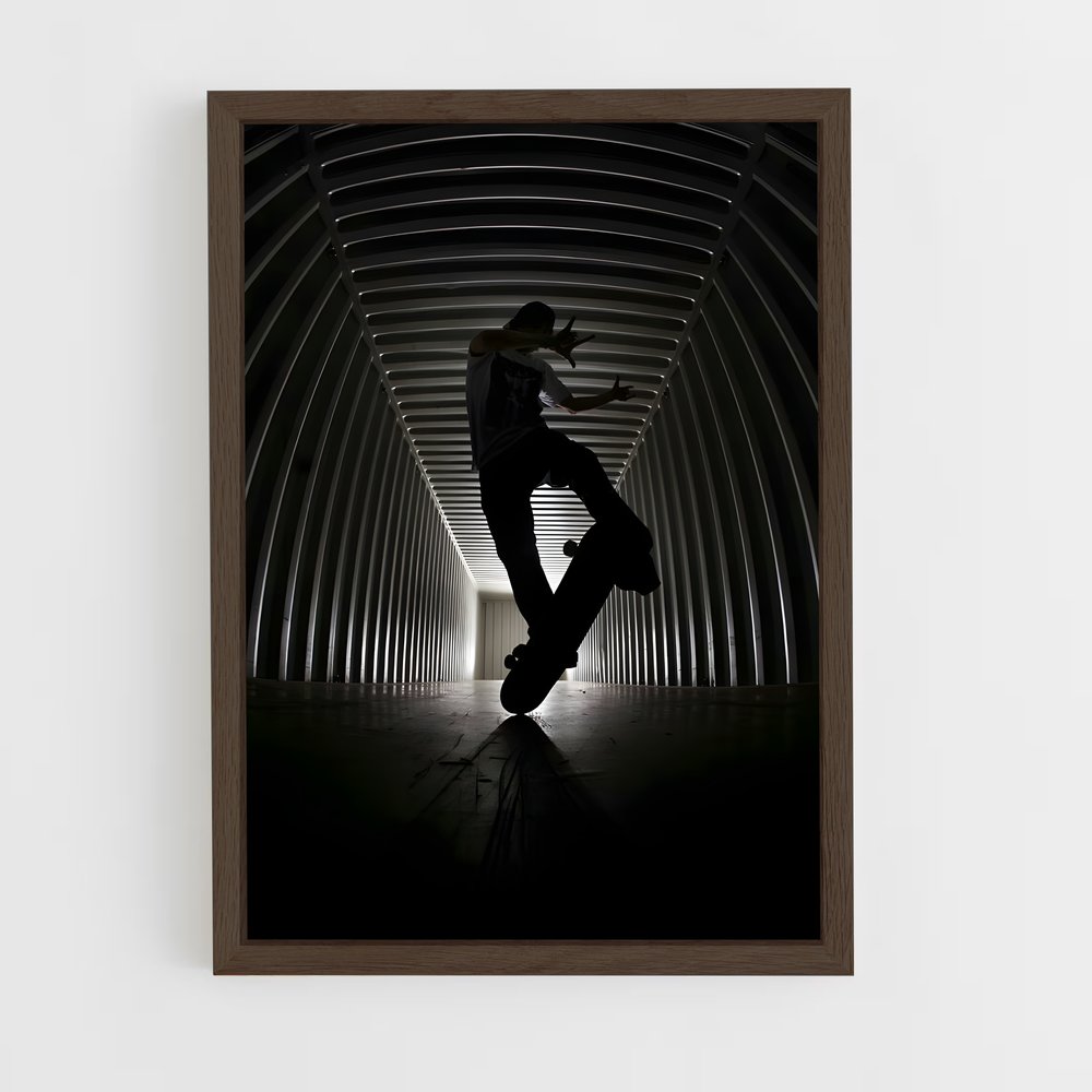 Poster Tricks dans le Tunnel – affiche Skateboard (vue 5)
